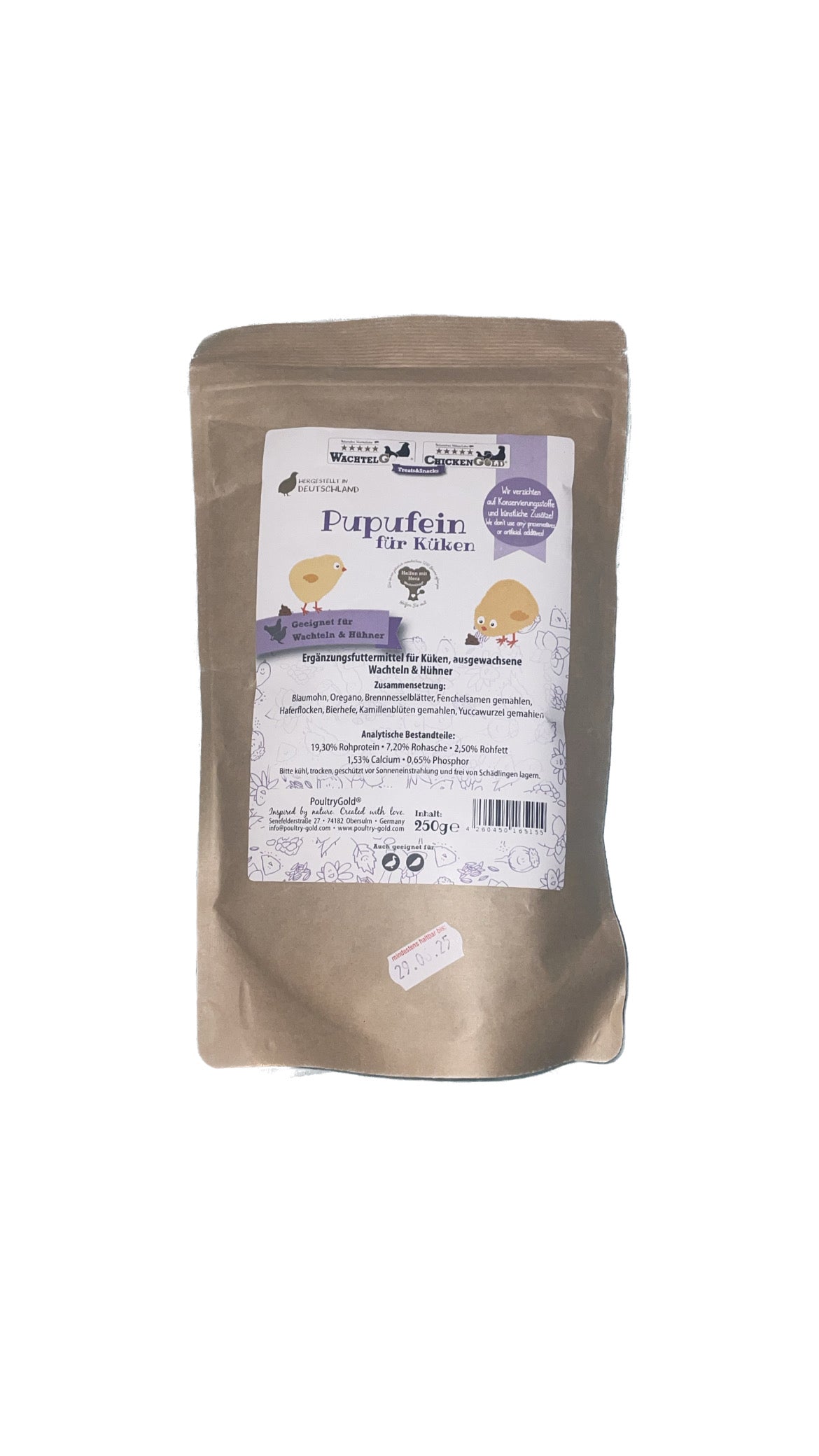 Pupufein für Küken 250g